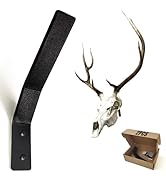 European Deer Skull Mount Hanger, Euro Wall Mount Hanger for Deer Head, Pronghorn and Other Smaller Animals, Skull Wall Hooker with Easy Installation Kit for Indoor Outdoor