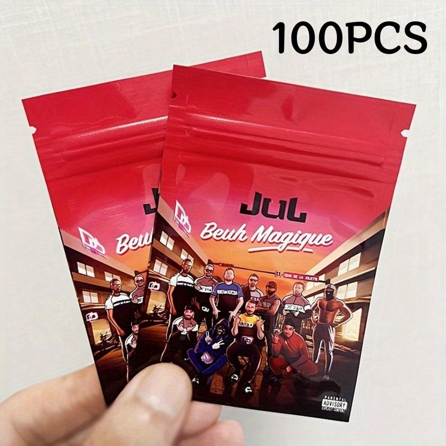 20/50/100PCS Reusable Polyester Film Zipper Storage Bags,  Ideal for Party Gifts, Gift Wrapping, Durable and Convenient