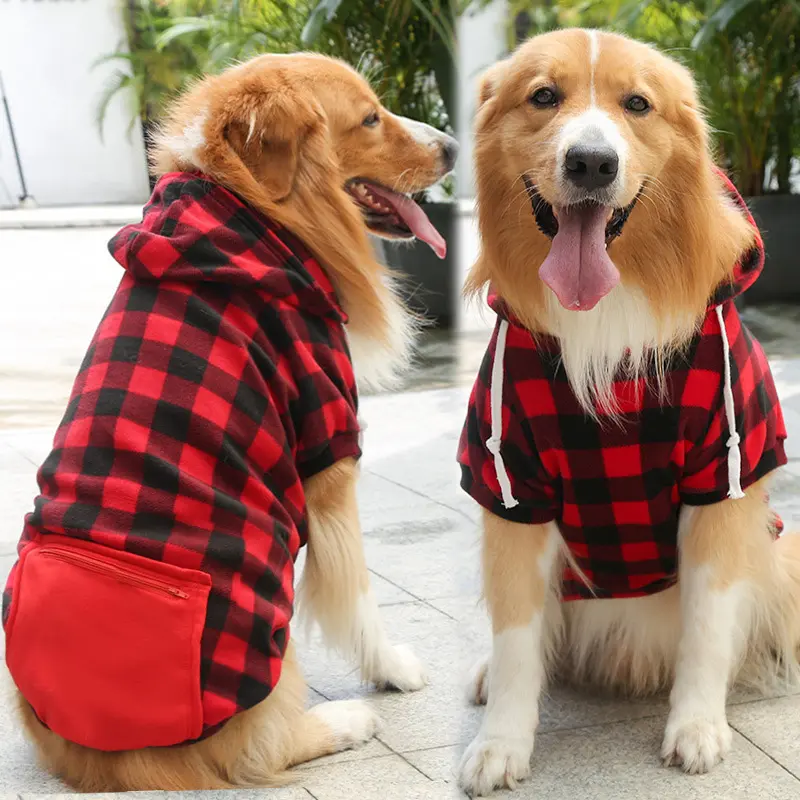 Dog Cold Weather Coat, Warm Fleece Dog Jacket for Winter Walks, Apparel for Medium and Large Dogs