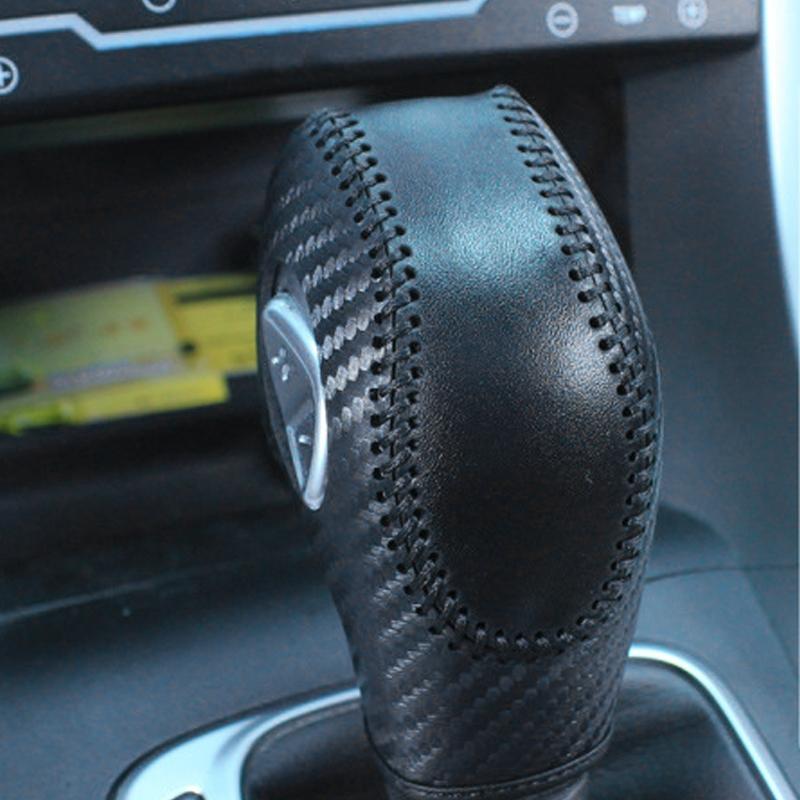 Automatic Gear Shift Knob PU Cover Protector, Fits Ford Mondeo Edge Ecosport Kuga Focus S-Max, Stylish Car Interior Decoration Accessory