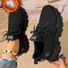 High-Quality Women's Breathable Knit Fleece Lined Sneakers, Winter Fashion Casual Lightweight Soft Sole Walking Shoes, Jogging Walking Shoes, Outdoor Comfort Low Top Running Shoes, Knitted Running Shoes, Sports Shoe