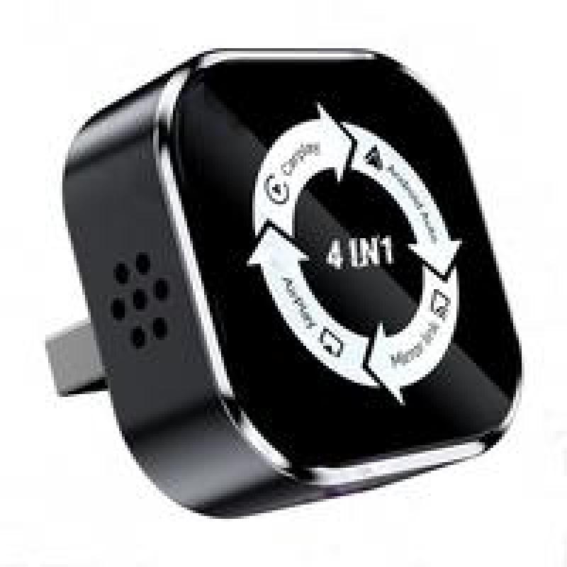 2026 New 4-in-1 CarPlay Wireless Adapter - iPhone/Android Compatible | Fast Connection, Hands-Free Calling, AirPlay, Mirror Link, Netflix, Youtube type-c adapter Bluetooth 5.0 fast transmission, ultra-HD stereo sound