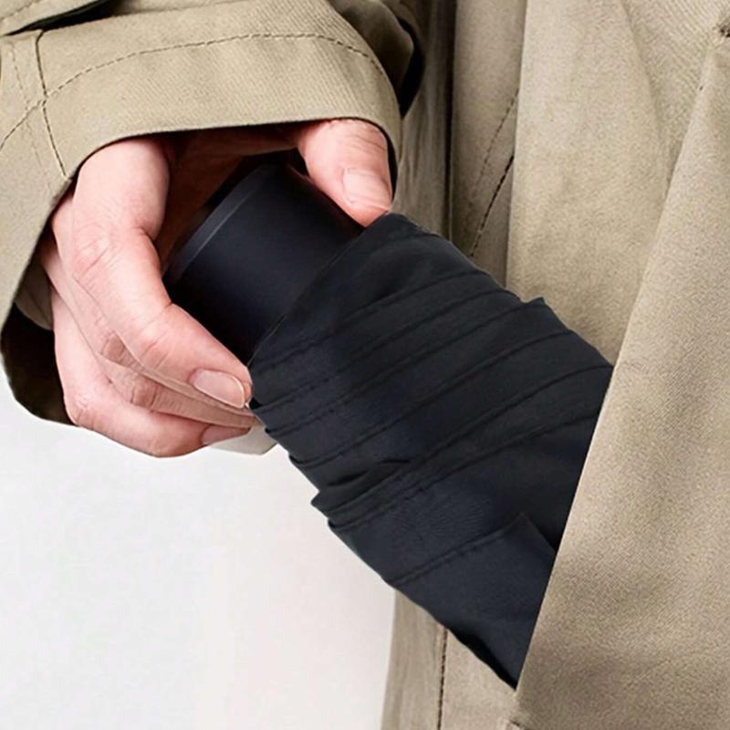 Mini Portable 50% UV Sun Umbrella Lightweight Compact Foldable Windproof Travel Outdoor Essential for Beach Picnic Durable Fabric Easy Carry Daily Adventure Sun Protection Fits in Bag