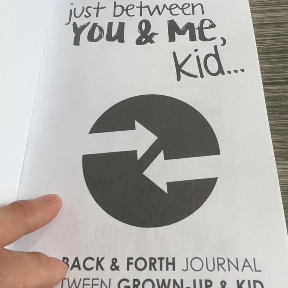 Just Between You & Me, 1 Count Kid: A Back & Forth Journal Between Grown-up & Kid, Home Notebook for Education, Self Improvement Journal