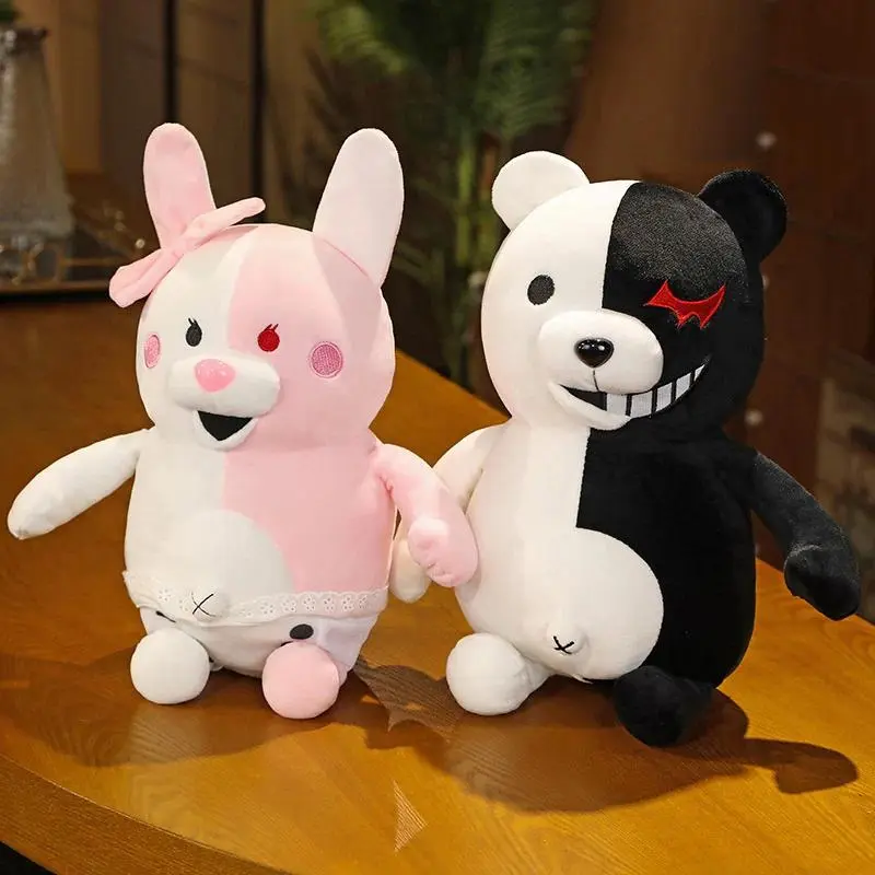 Danganronpa V3 Monokuma Plush Toy Kawaii Stuffed Anime Cute Black and White Bear Doll Monomi Plushies Pillow Christmas Gift Popular toys 2026 Hot selling toys