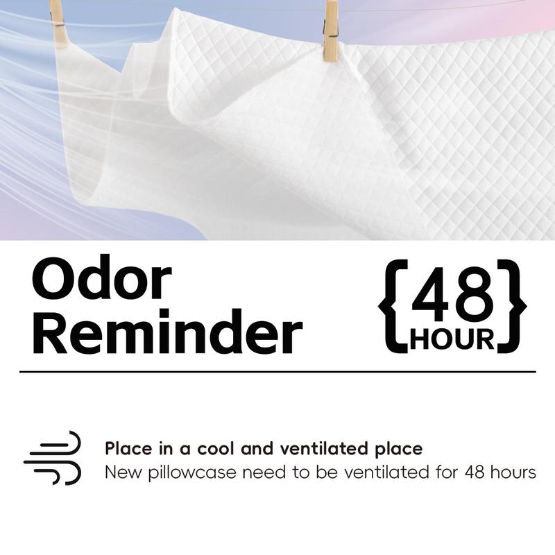 Pillow Cases for Cervical Pillow - Contoured Ergonomic Pillowcase with Zipper, Grey Soft & Smooth Fabric for Hair & Skin Care, Durable Bedding Accessories