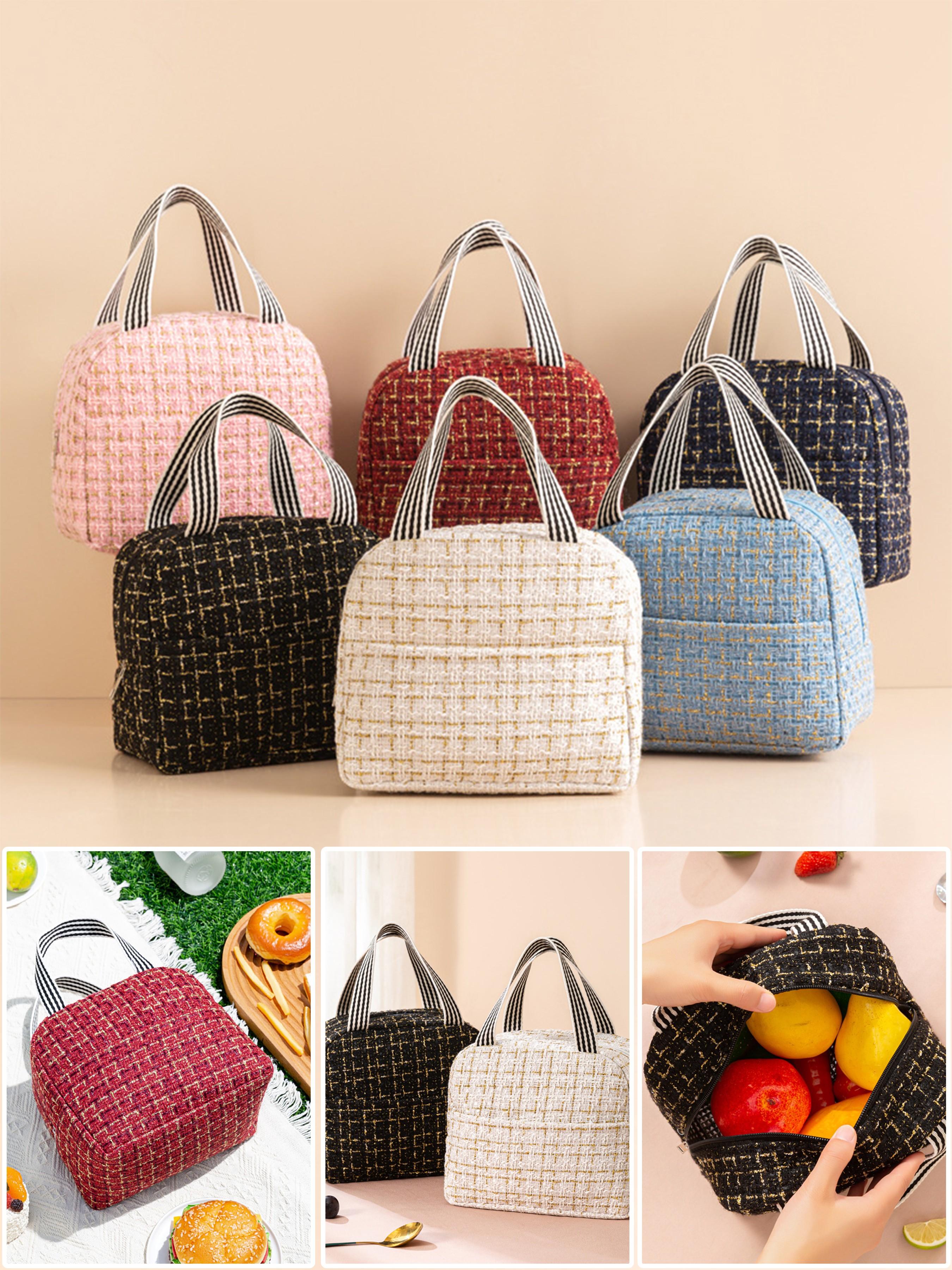 Large Capacity Insulated Lunch Bag, Thickened Food Container Bag, Commuter Bento Box, Picnic Bag, Thermal Meal Pouch