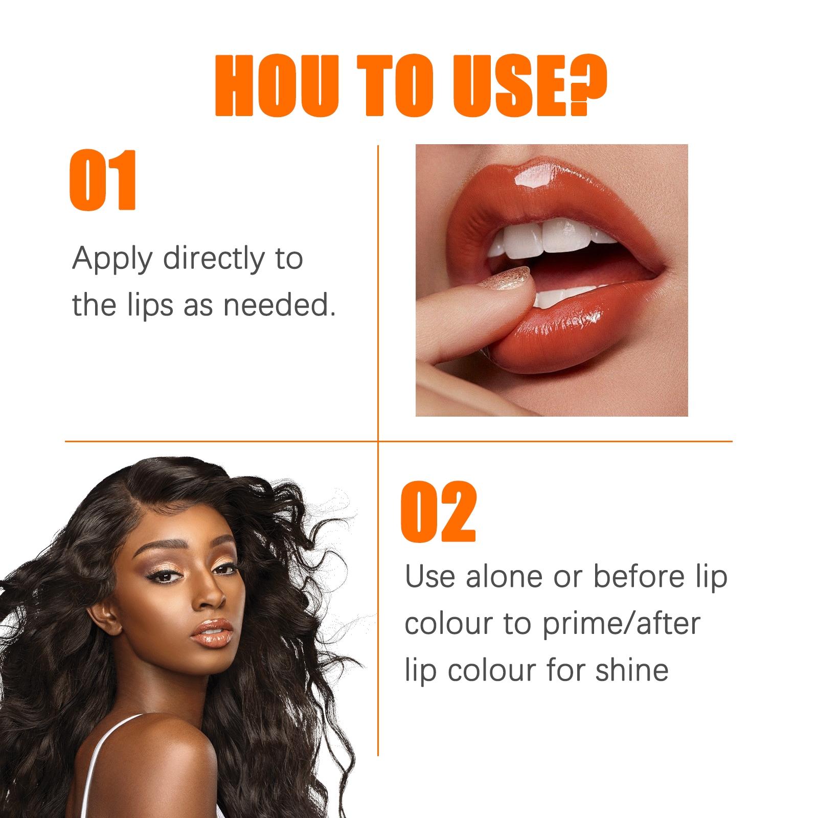 Fruits Vegetables Flavor Moisturizing Lip Gloss, 1 Count/4 Counts Long Lasting Tinted Hydrating Lipgloss, Hydrate Plumping Lip Oil for Dry and Cracked Lips