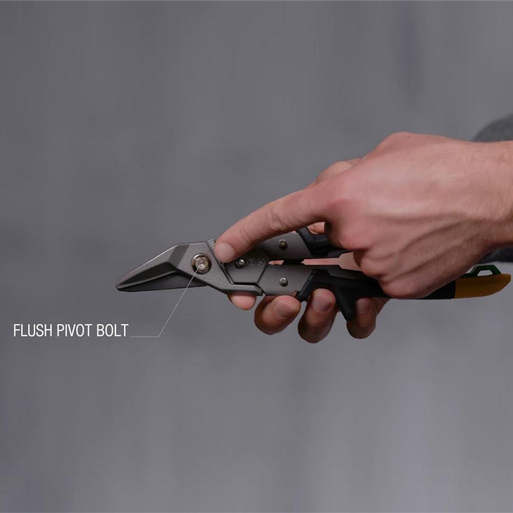 Toughbuilt Right Cut Aviation Snips TB-H4-60-R Metal Shears