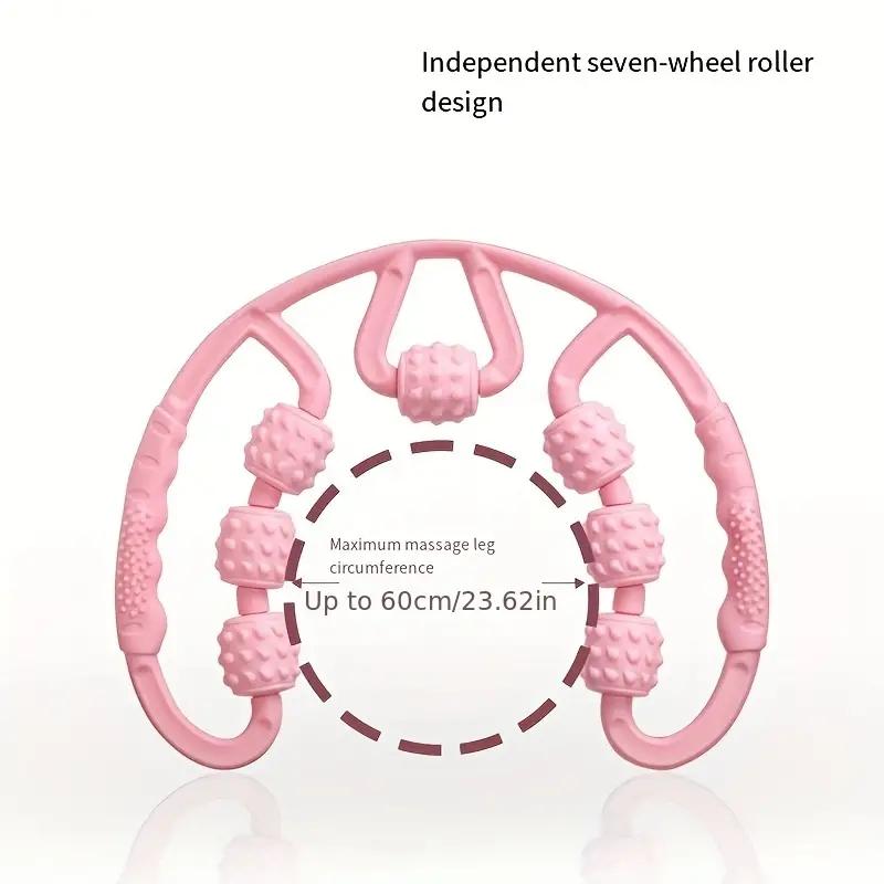 Comfortable Seven-wheel 360 Degree Roller Leg Massager, 1 Piece&nbsp;Manual&nbsp;Muscle Relaxation & Improved Blood Circulation Tool, Manual Massage Tool for Home & Travel