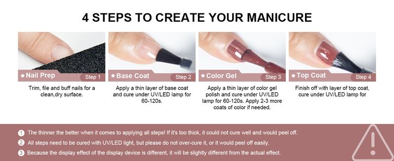 JODSONE 2026 New Upgraded Version 10ml Nude Pink Gel Nail Polish Set 6Colors Fast Drying & Long Lasting Neutral Brown Red Purple Nail Polish Lacquer Glossy Art for Nail and Salon Need U V Lamp