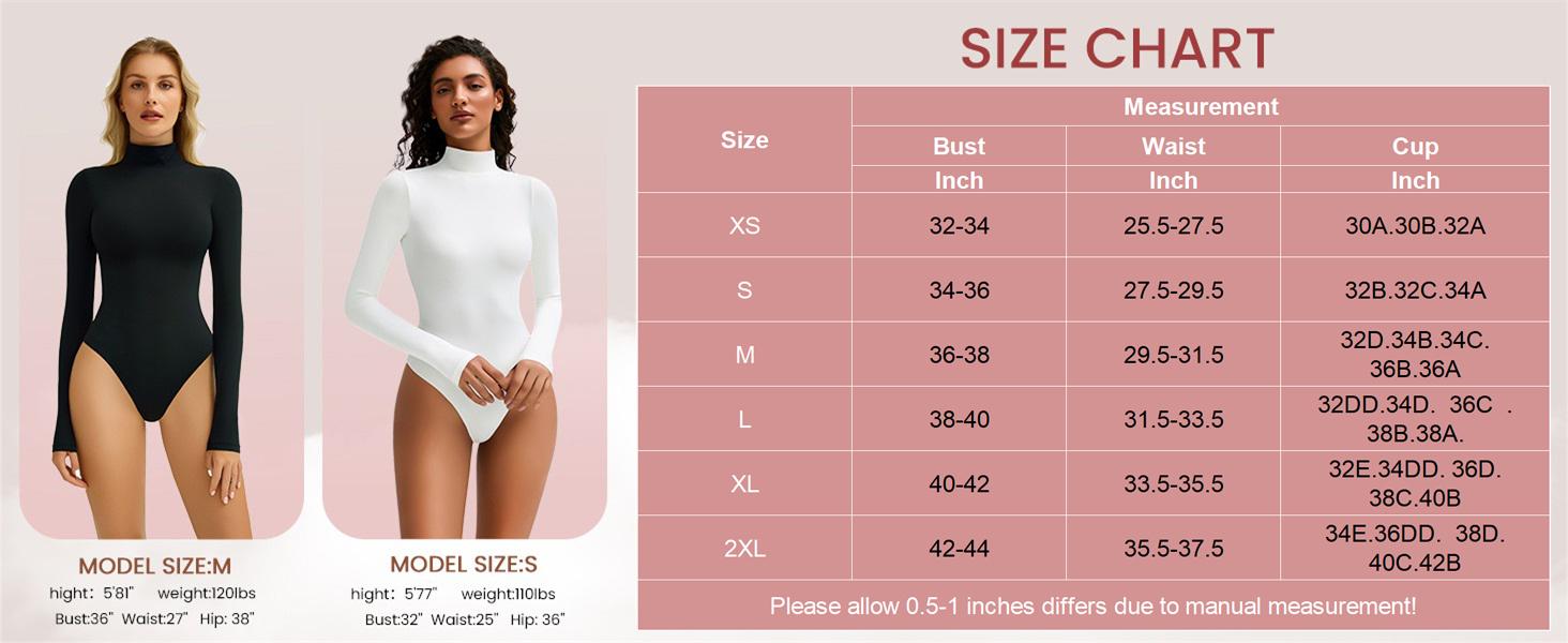Clearance Sale - Limited Sizes Available** Bodysuits for Women High Neck Long Sleeve Body Suits Snap Closure Double Lined Mock Neck Bodysuit Soft Clearance Sale - Limited Sizes Available** Bodysuits for Women High Neck Long Sleeve Body Suits Snap Closure Double Lined Mock Neck Bodysuit Soft
