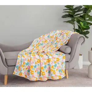 Flannel Throw Blanket - Soft Cozy, Lightweight, Modern, Velvet-Soft, Travel-Ready for Bedding and Linens, Soft Cozy Blanket, Soft Lightweight Blanket