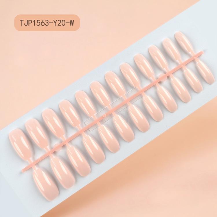 Extra-long trapezoidal fake nail patches, uncoated UV nail tips, 24-piece set of solid color press-on nails, Red Press on Nails Glossy Almond Shape Fake Nails Valentines Day Nails for Women