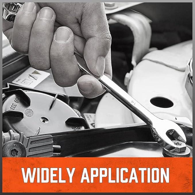 12 Piece Dual-use Ratchet Head Quick Wrench Set with Organizer Hardware Tools 72 Teeth Wholesale 180 Degree Rotation(12pcs-A) Screwdriver Socket Combination