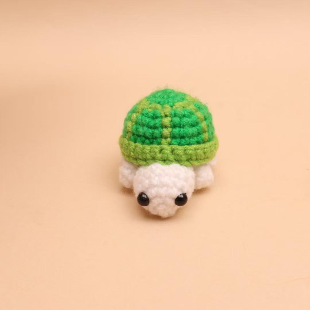 Cute Knitted Turtle Doll Desktop Ornament, Creative Mini Cartoon Turtle Figurine, Adorable Hanging Decoration, Desk Decor