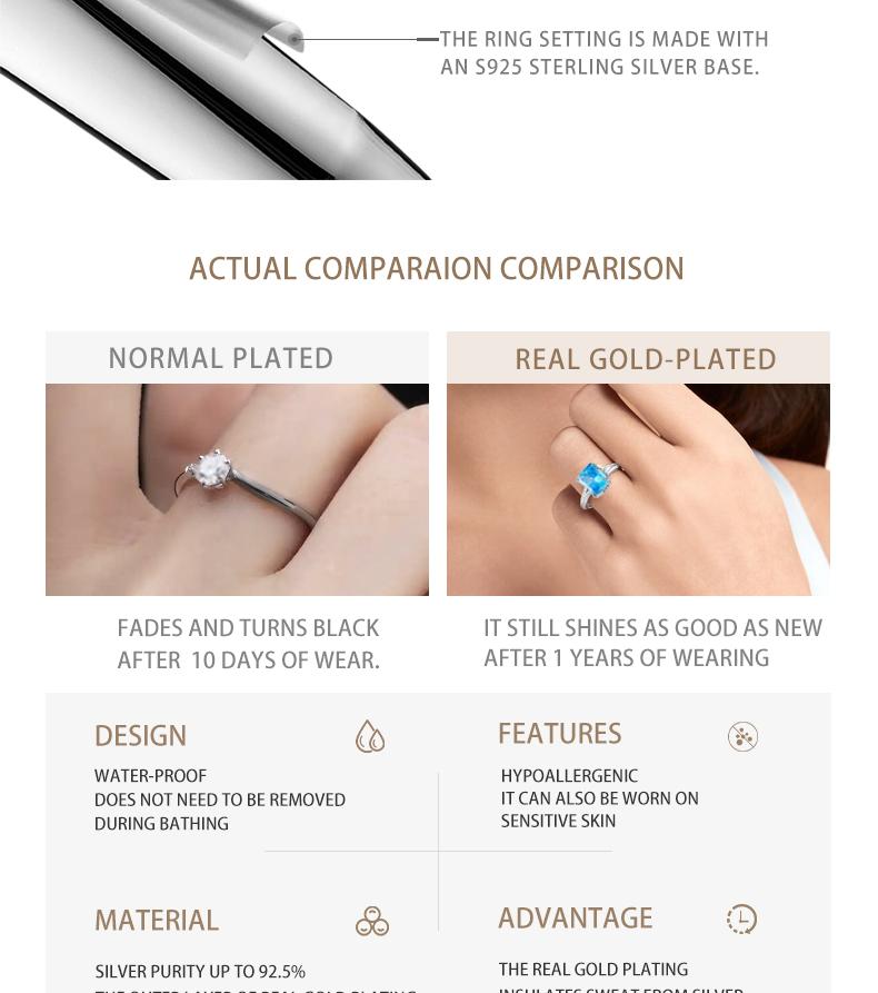 [Venus Jewelry] Lab Created Gemstone  3 CCT Clear Oval Shape Solid Silver 925 Ring