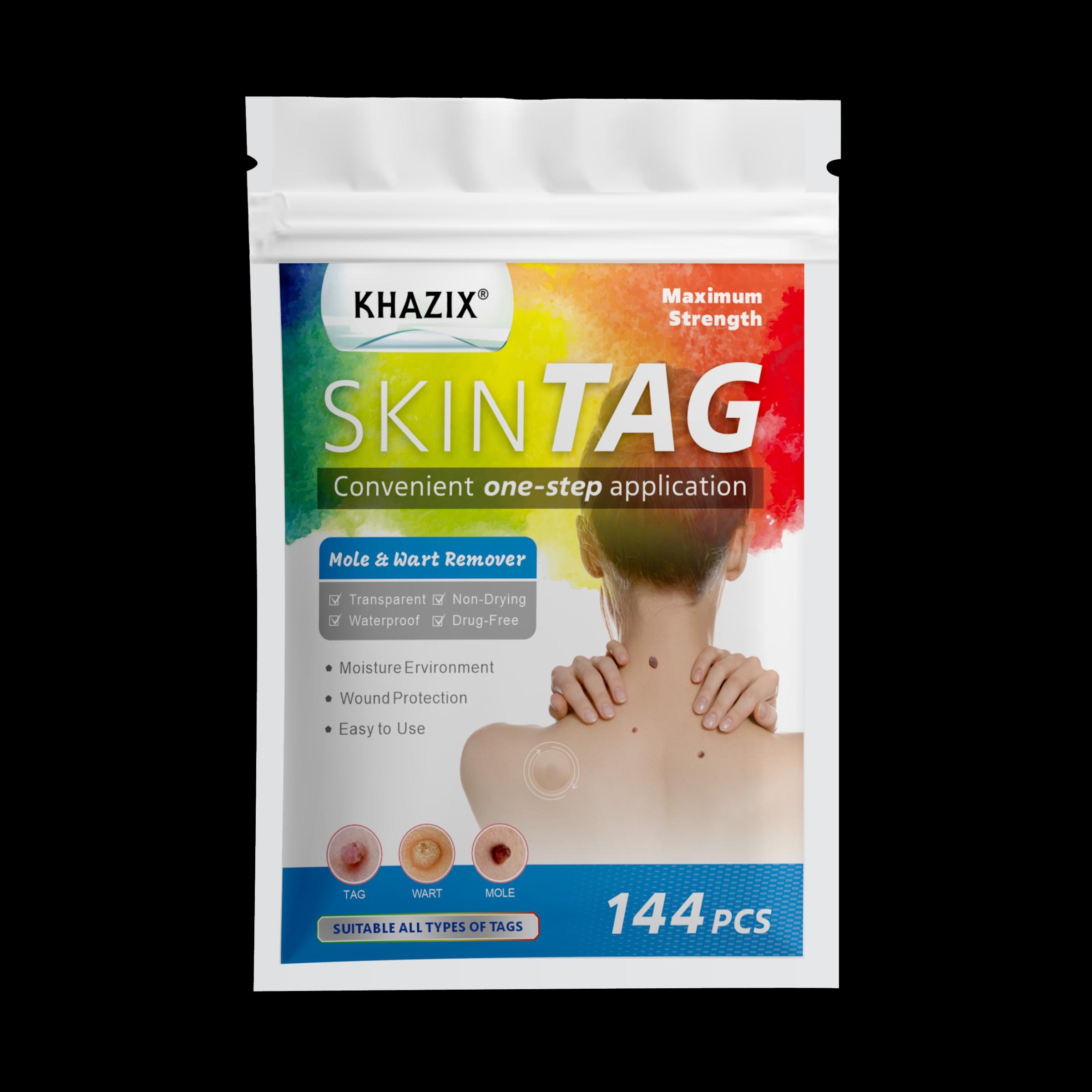 KHAZIX Invisible Ultra-Thin Gentle Care Patches, 144pcs, Drug-Free, Suitable for All Skin Types, Single Item Pack, Made in China, No Flammable Aerosols