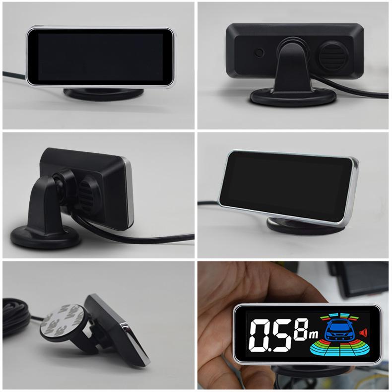 Parktronic 8 Parking Sensor Kit Reverse Backup Radar System Aid Ultrasonic Distance Detection Sound Warning for Car Vehicle