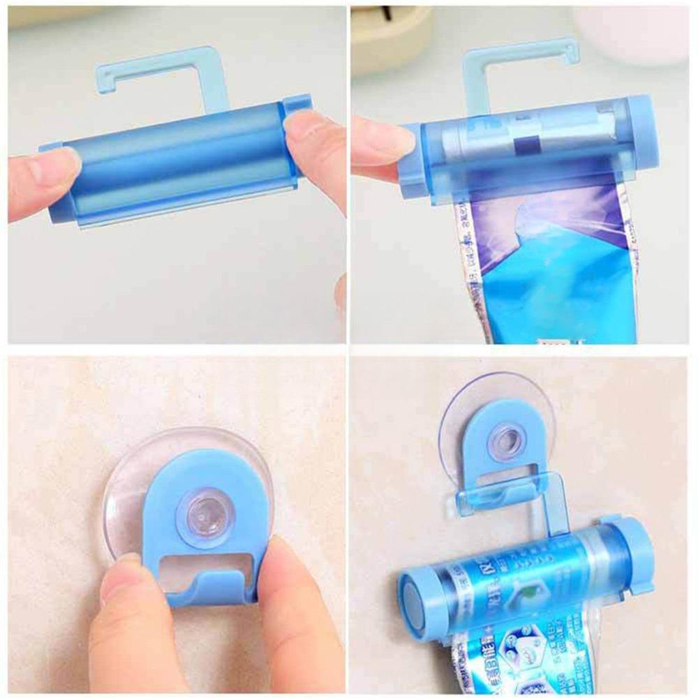 360° Rotation Toothpaste Squeezer - No Installation, Reusable Manual Roller for Bathroom Storage. Save Paste, Prevent Waste with This Efficient Tube Cleaner Tool. Easy Grip, Full Squeeze, No Mess, Hassle-Free.