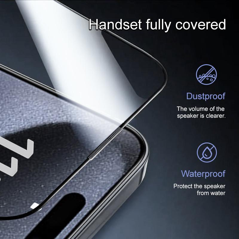 FUNCAT  [3PCS] Screen Protector Cabin;  For iphone 17/16/15/14/13 Dust Free, Bubble Free, Precise Fit, 【3pcs +A Reusable Cabin】 (High Definition/Anti-Spy)