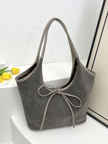 Niche one-shoulder underarm bag, three-dimensional cut bow tie decorative one-shoulder bag, simple commuter handbag, embellished shoulder bag, fashionable and exquisite, versatile and multi-color optional, suitable for daily travel, shopping, etc.