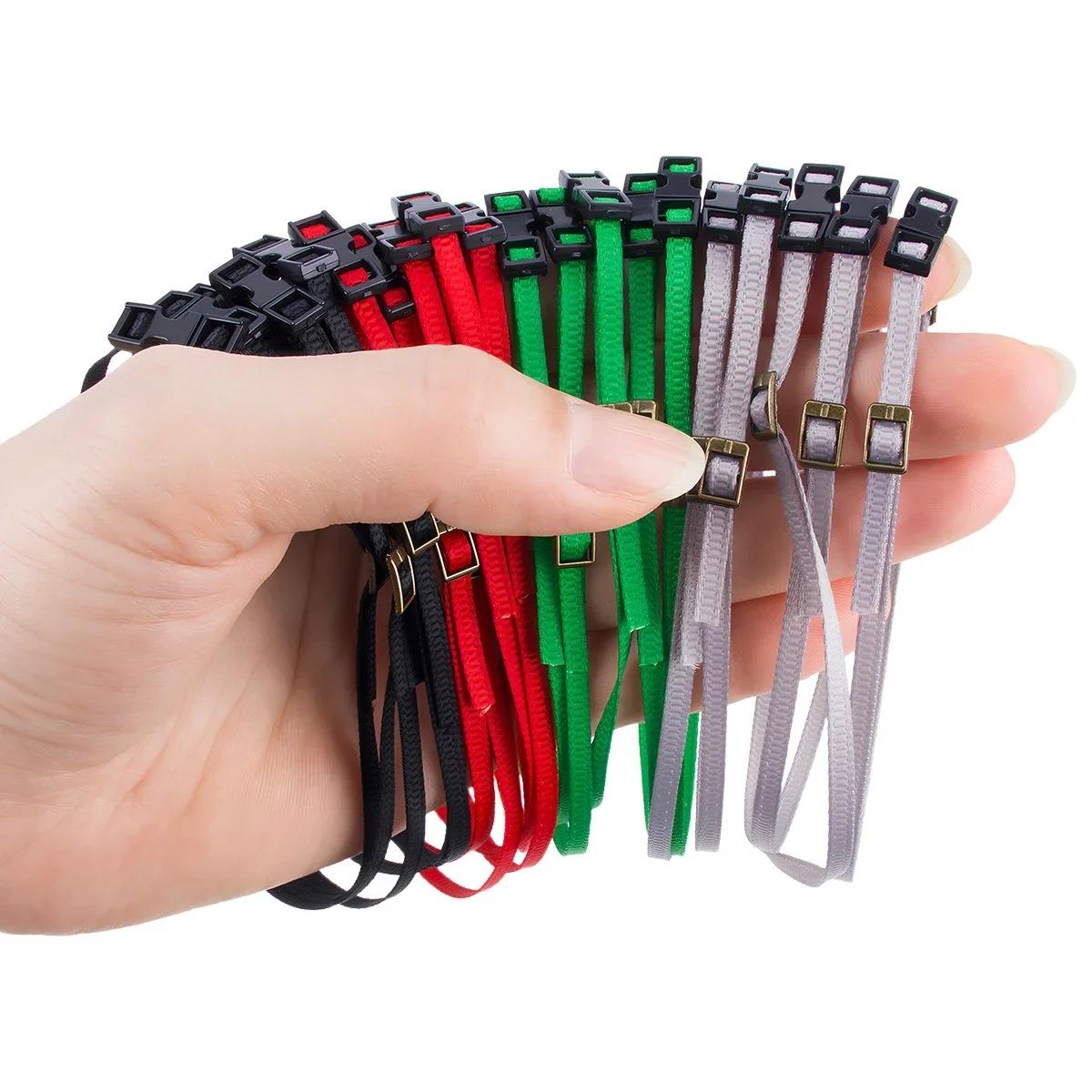 1/10 1/18 1/24 Scale RC Crawler Accessories, 5PCS 30CM Nylon Tie Down Ropes with Buckles for TRX4M SCX24 Roof Rack