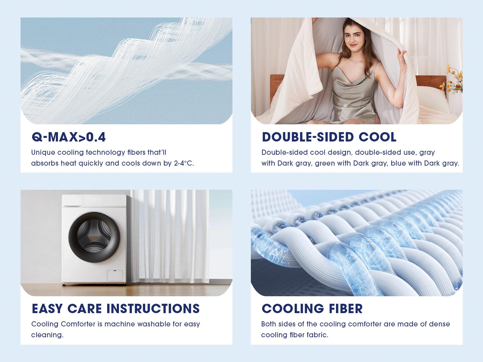 【VALUXE】 Breathable Cooling Blanket – Soft & Comfortable Throw for Napping, Home & Office, Portable Cozy Bedding Accessory, Available in Queen & King Sizes