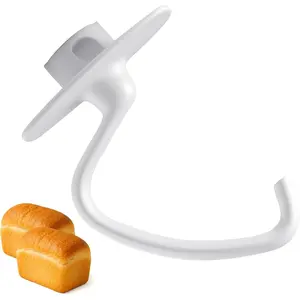 Coated Dough Hook Compatible with Kitchen-Aid Mixer, Bread Hook Attachment for Kitchen Aid K45 K45SS KSM90 KSM150 Tilt-Head Stand Mixers, 4.5/5.0 Quart Bowl