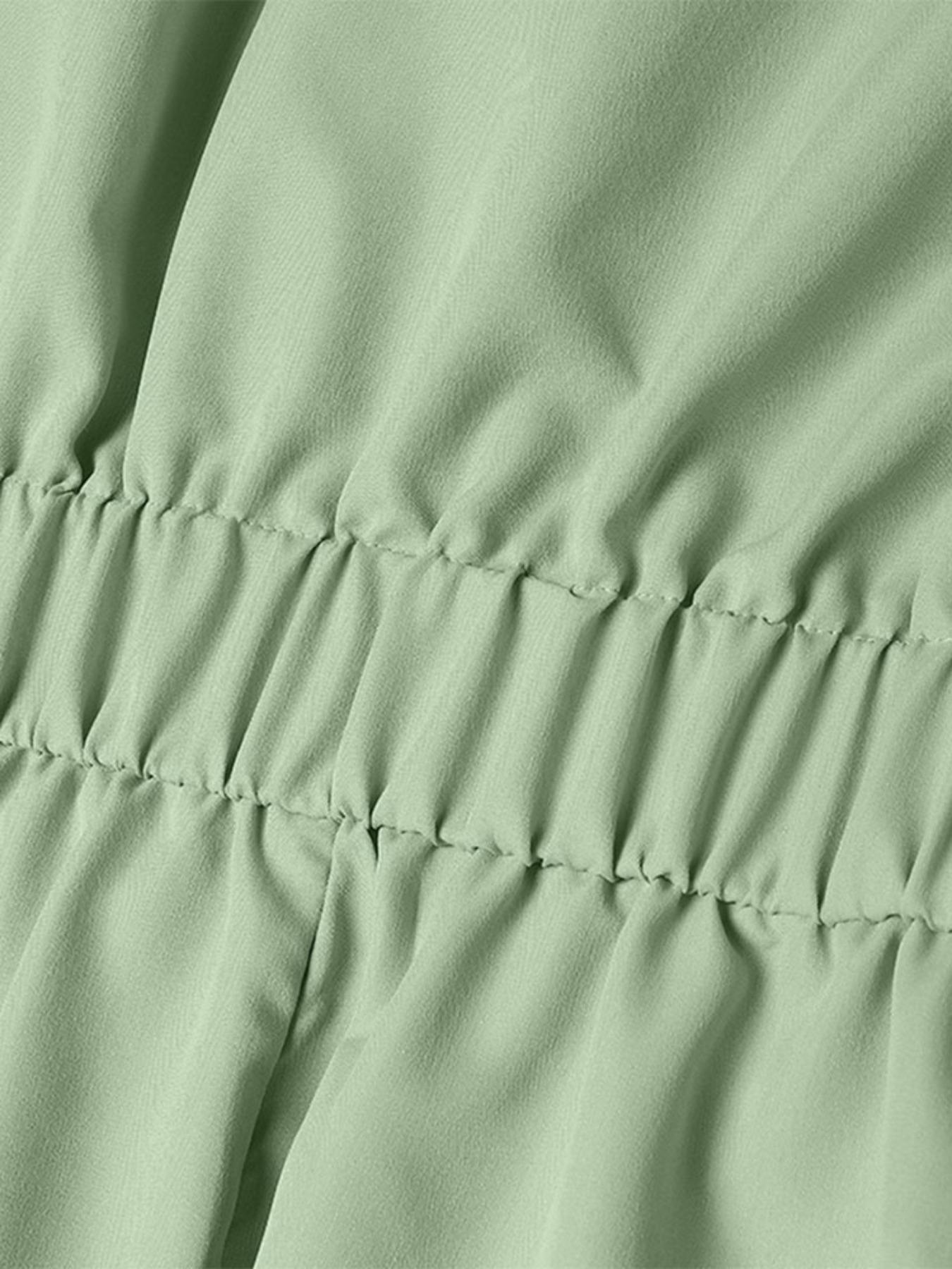 Women's Solid Color Collared Dress, Casual Short Sleeve Dress for Summer, Ladies Clothes for Daily Wear, Womenswear