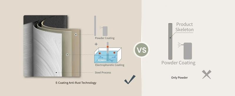 GRANDPATIO Comfortable Electroplating Rocking Chair with Cushions for Patio Porch Garden Backyard
