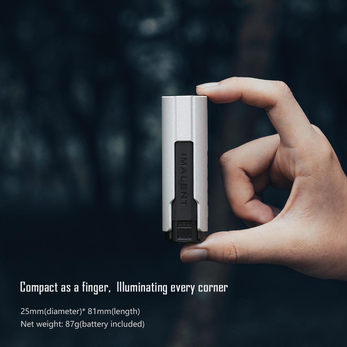 IMALENT LD35 EDC Flashlight 1200 Lumens with Type-C Charging Box, Powered by Rechargeable Battery, Waterproof for Camping, Emergencies, and Outdoors survival supplies