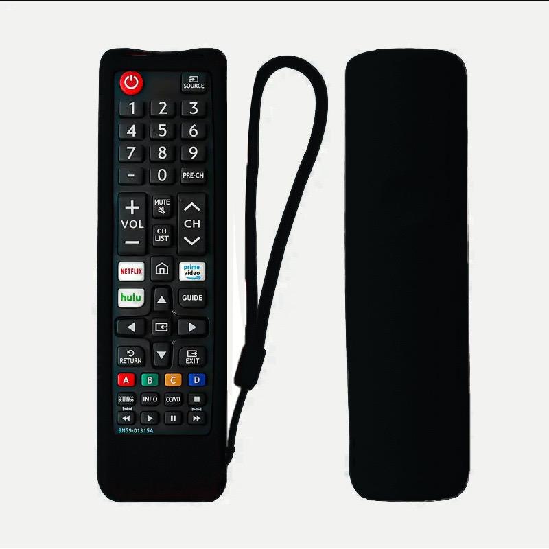Silicone Protective Dustproof Cover for Smart TV Remote Control, Anti-Fall Removable Washable Design with Lanyard, Compatible with Multiple Models