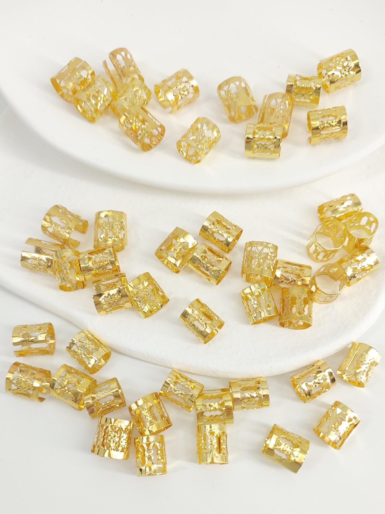 50 Pcs Set Braided Hair Rings, Fashion Unique Hair Clips, Perfect for Holidays, Beaches, Summer, Daily Wear