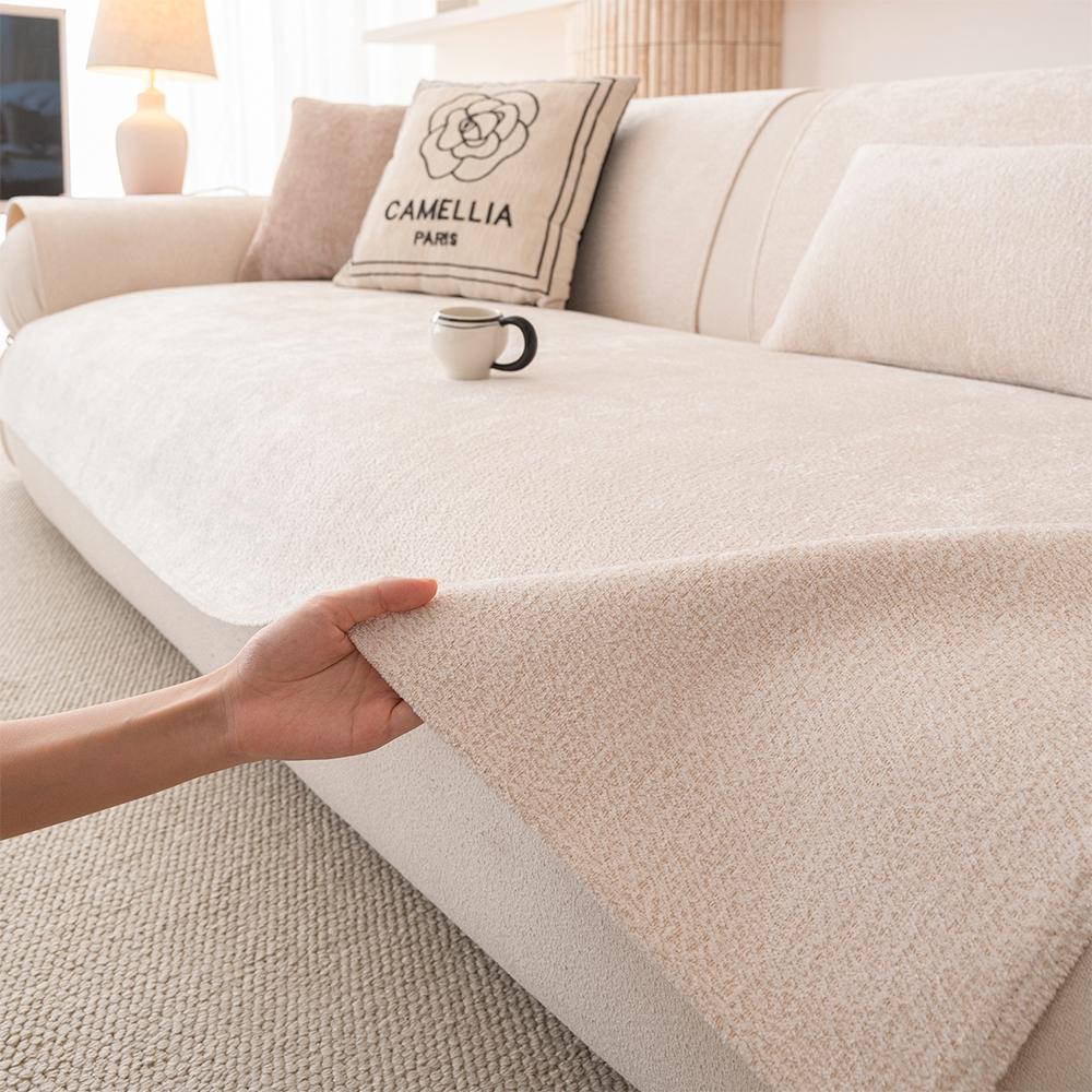 Anti-Slip Durable Sofa Cushion, Washable Pet Protection Cover, Soft Sofa Protector, Dustproof for Living Room and Office, Easy to Clean Cat Scratch Resistant