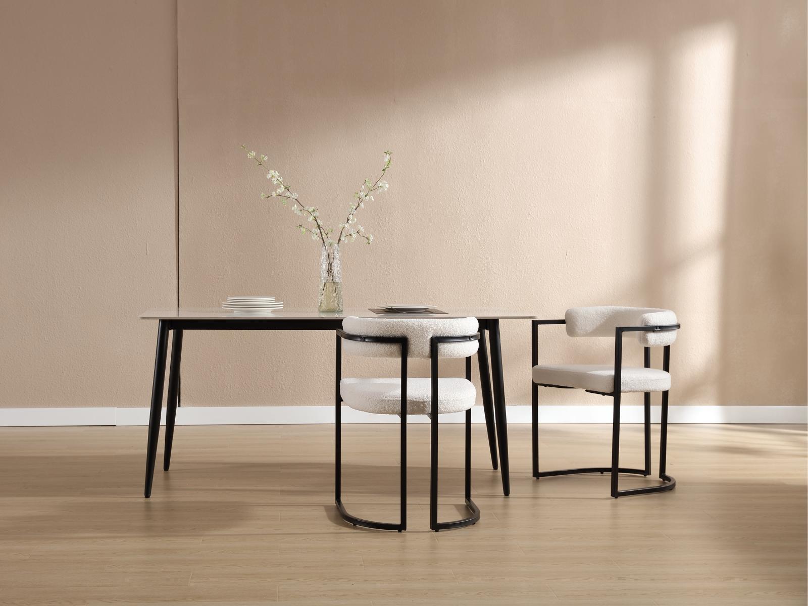 CHAIRUS Dining Chairs Set of 2,Modern Barrel Chair with Backrest and Arms, Sherpa Kitchen Island Chairs with Metal legs, Upholstered Accent Dining Chair for Living Room, White CHAIRUS Dining Chairs Set of 2,Modern Barrel Chair with Backrest and Arms, Sherpa Kitchen Island Chairs with Metal legs, Upholstered Accent Dining Chair for Living Room, White