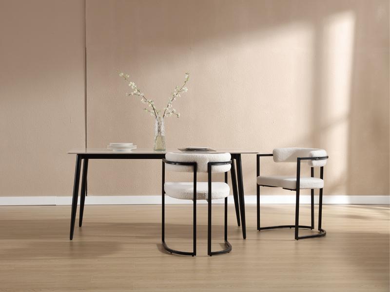 CHAIRUS Dining Chairs Set of 2,Modern Barrel Chair with Backrest and Arms, Sherpa Kitchen Island Chairs with Metal legs, Upholstered Accent Dining Chair for Living Room, White CHAIRUS Dining Chairs Set of 2,Modern Barrel Chair with Backrest and Arms, Sherpa Kitchen Island Chairs with Metal legs, Upholstered Accent Dining Chair for Living Room, White