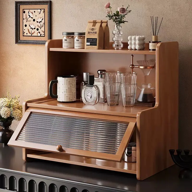 Desk Cup Holder Organizer, Small Tabletop Display Rack for Tea Cups, Coffee Mugs, Water Glasses, Compact Storage Solution