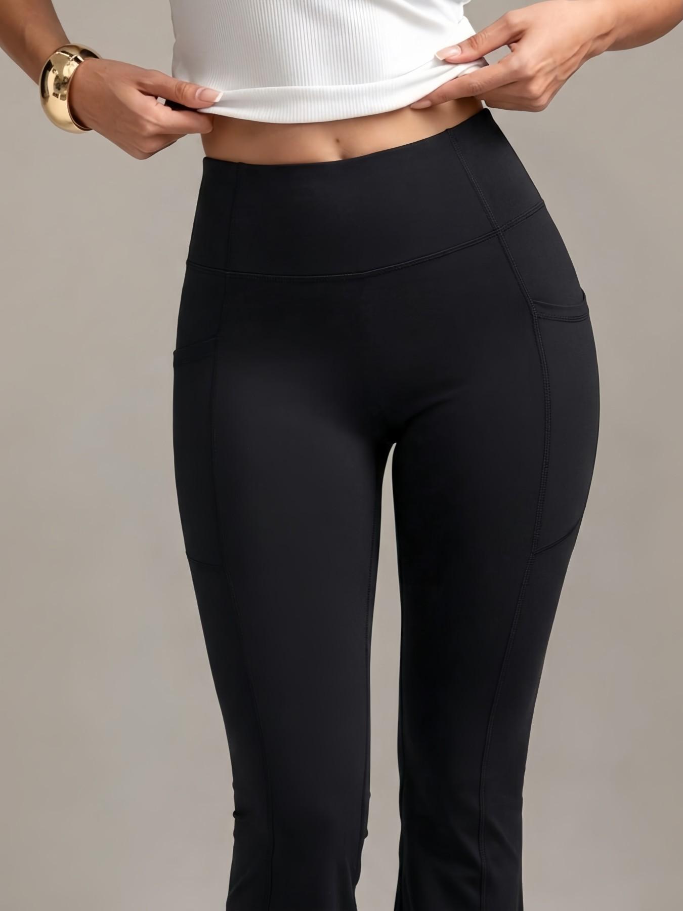 Yoga Pants Tight Leggings, High Waist Slim Fit Sportswear, Plain Unlined, All Season Wear, Comfortable and Versatile