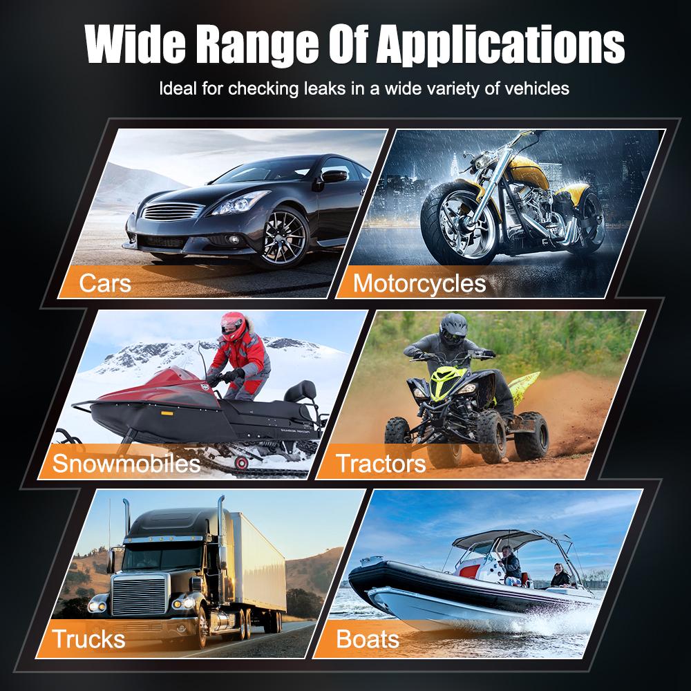 FOXWELL SD101 Professional Automotive Smoke Leak Detector with Built-in Air Pump for Car Fuel System Diagnosis & Leak Detection