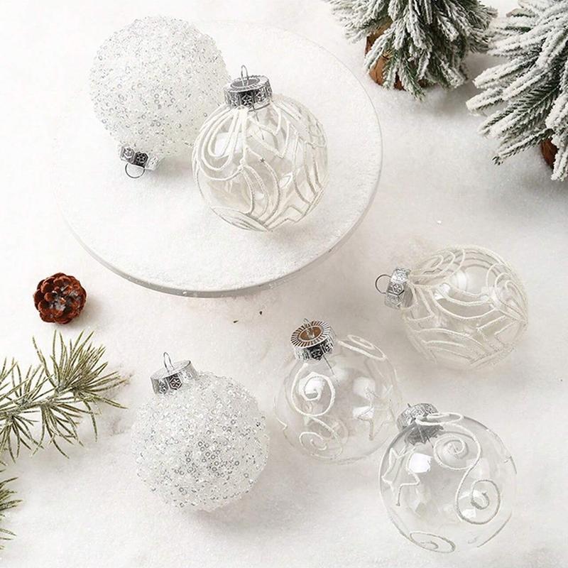 6PCS/Set Christmas Balls Ornaments Xmas Balls Decoration, Shatterproof Christmas Balls Ornaments for Christmas Tree DIY. Painting & Glittering Hanging Ball for Party Event Home Ornaments 6PCS/Set Christmas Balls Ornaments Xmas Balls Decoration, Shatterproof Christmas Balls Ornaments for Christmas Tree DIY. Painting & Glittering Hanging Ball for Party Event Home Ornaments