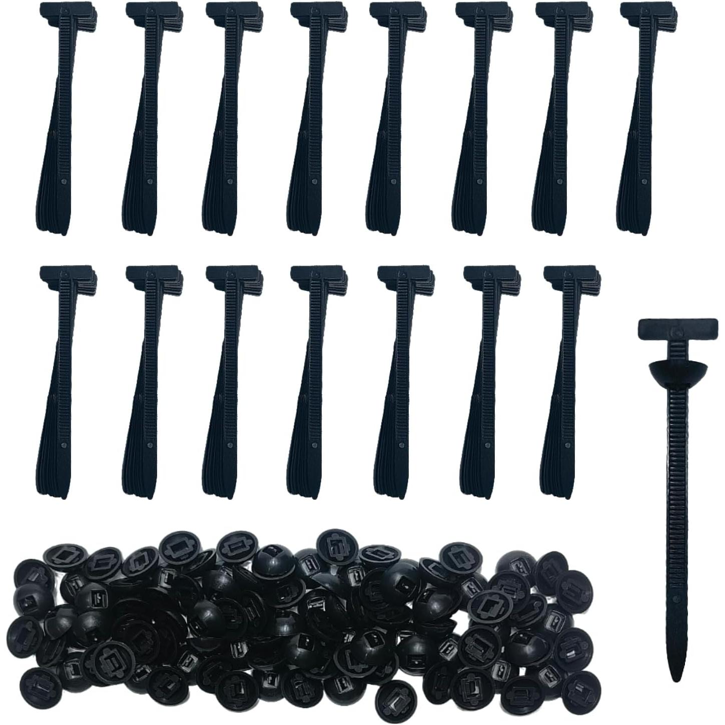 150 count Zip Ties,  Ties, Nylon Universal  Tie Buckle, Heavy Duty Self-Locking Zip Ties, With Pin And Button,  Fastener For Automotive Maintenance