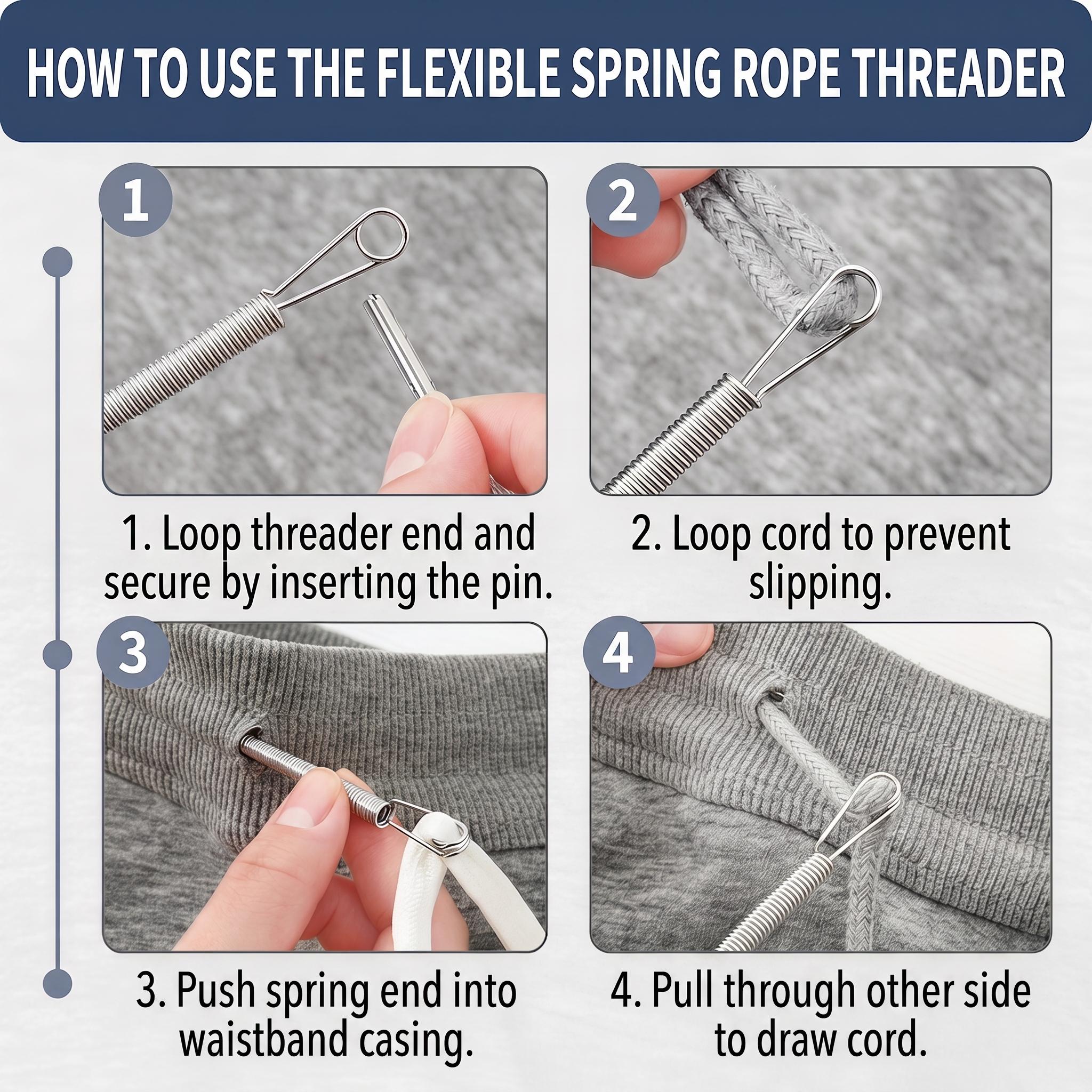 Efficient Threading Tool for Easy Sewing, Versatile Spring-Loaded Needle Threader for Home Use, Multi-Purpose Tool for Elastic Waistbands and Cords, Sewing Tools and Craft Supplies, Sewing Accessories, Sewing Products -YY0