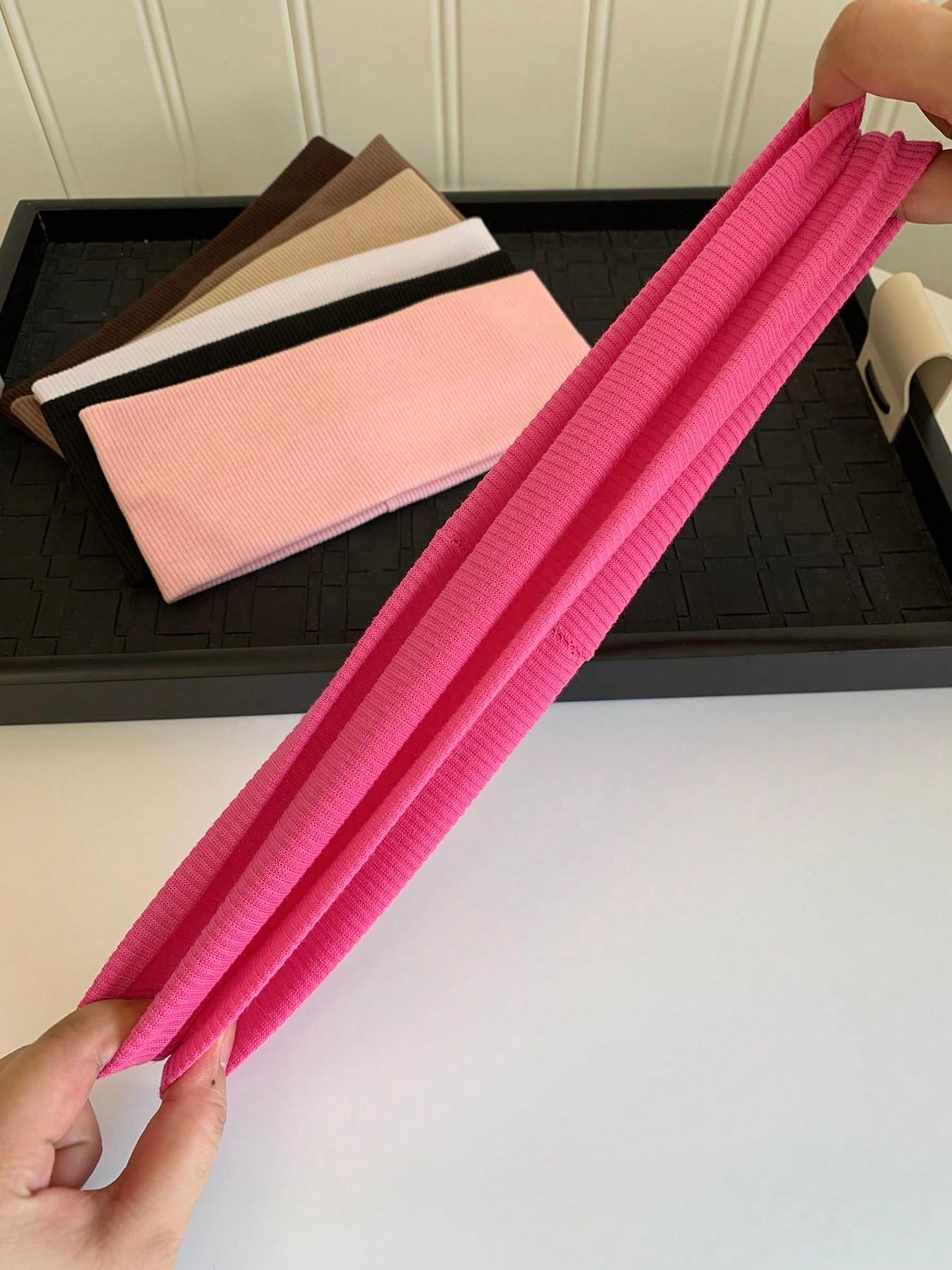 Women's Sporty Minimalist Hair Bands As Gift, Summer 2024 Trendy Soft Multicolor Hair Bands, Elastic Headbands, Chic All-match Hair Accessories for Skincare & Sports Use & Yoga