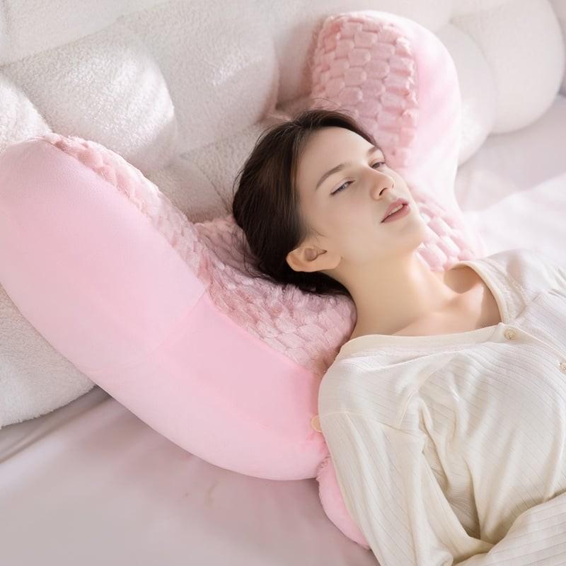 Extra Large Reading Pillow with Detachable Neck Roll, Plush Bed Rest Pillow for Adults, Perfect for TV Gaming Relaxing at Home