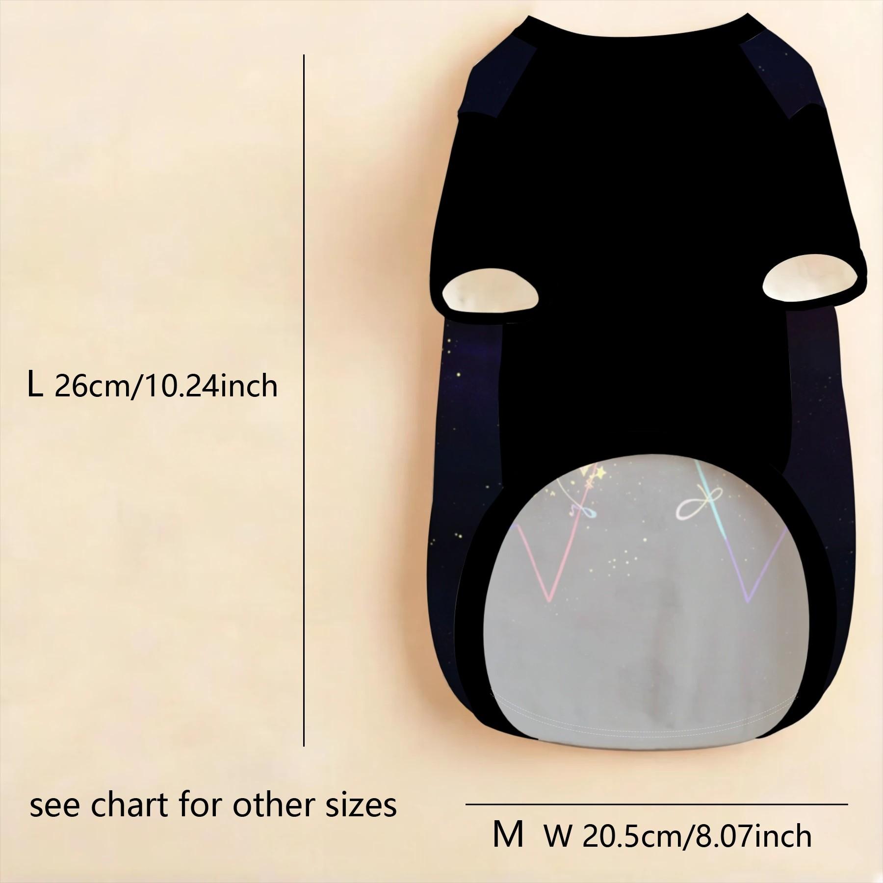 1pc All-Season Small Pet Clothes, Colorful Hand-Painted Bear Print, Soft Breathable Lightweight, Cute Pet Short Sleeve T-Shirt, Puppy Clothes