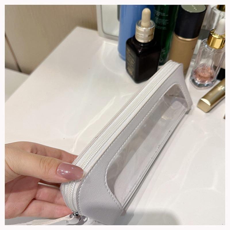 Transparent Window Makeup Bag, Multi-Color Portable Beauty Pouch, Ideal for Lipstick & Small Beauty Essentials, Travel-Friendly Organizer, Makeup Storage Bag