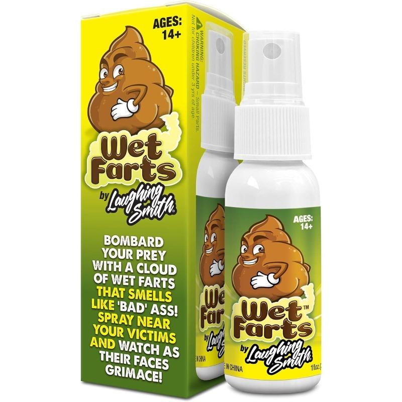 Laughing Smith Wet Farts Potent Stink Spray, Potent Stench, Extra Strong Stink, Hilarious Fun Humor Gag Gifts & Pranks, Prank Tools for Adults or Kids, Non Toxic, Stinky, Smells Like Bad Gas