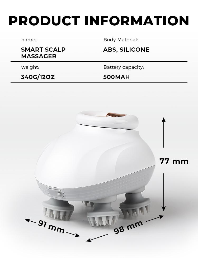 1PC Electric Scalp Massager, Cordless Waterproof Head Massager with Kneading Nodes, Handheld Hair Shampoo Brush for Deep Cleaning & Relaxation, Rechargeable Scalp Massagers, Gift for Men Women