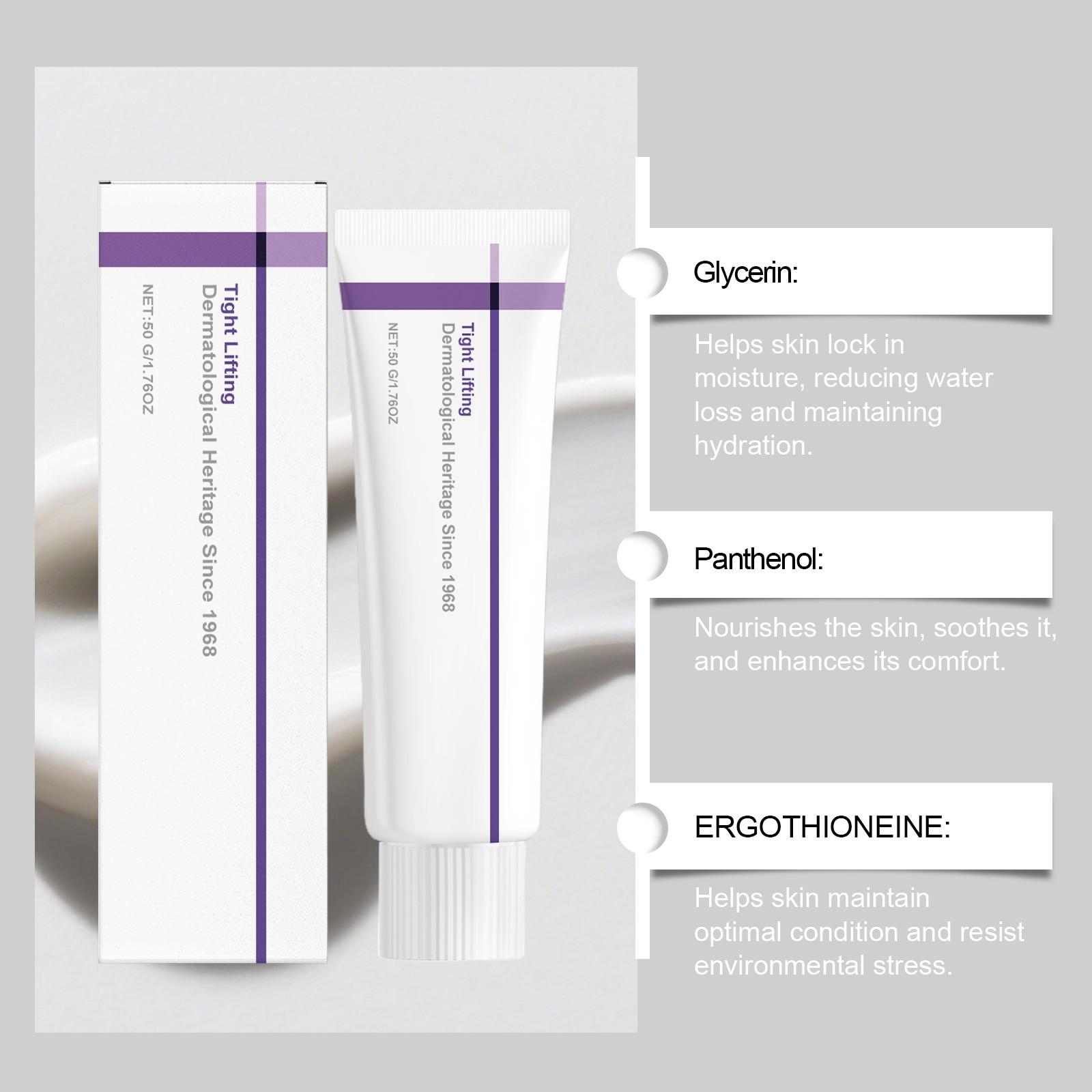 Tight Lifting Cream - Ergothioneine Firming Anti-Aging Hydrating Daily Facial Cream Moisturizer Anti Wrinkle Cream